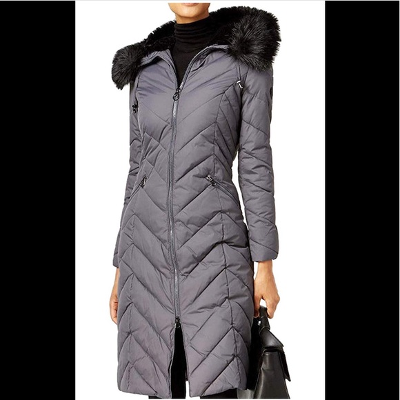 Laundry By Shelli Segal Jackets & Blazers - Laundry Shelli Segal Fur-Trim Down Hood Puffer,NWT